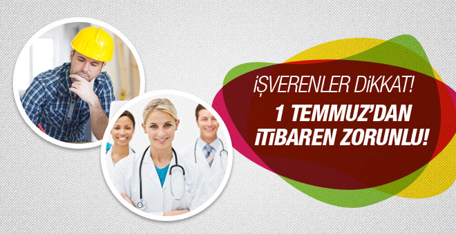 Az Tehlikeli İşyerlerinde İş Güvenliği 1 Temmuz 2020 de başlıyor.